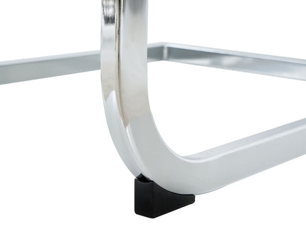 Modern Dining Chairs With Padded Seat And Metal Legs