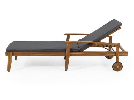 Jason - Chaise Lounge Adjustable Acacia Wood Outdoor Furniture