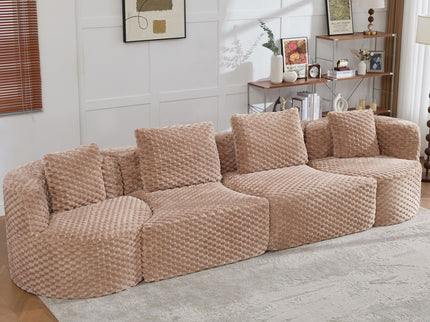 Modular Sectional Sofa With Free Combination Design