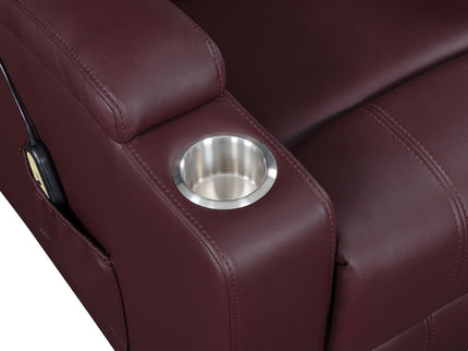 Macklin - Power Lift Massage Recliner With Heat And Dual Cupholders