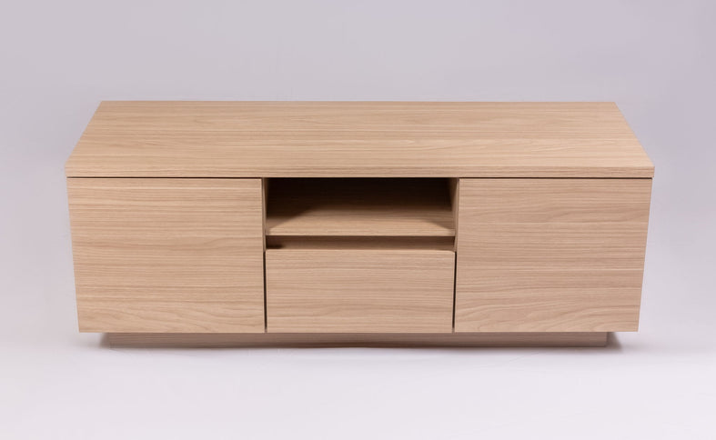 TV Stand For TVs Up To 50" With 1 Drawer And 2 Doors - Walnut