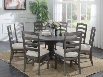 Upholstered Dining Chairs (Set of 2) - Brown - Wood
