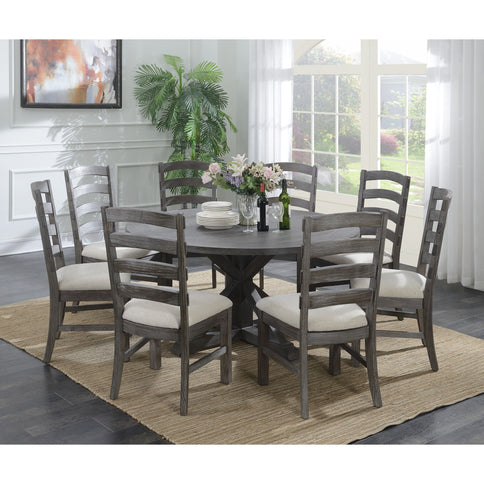 Upholstered Dining Chairs (Set of 2) - Brown - Wood
