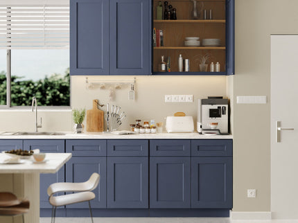Shaker Wall Cabinet With Soft Close Hinges, Adjustable Shelves, Double Door