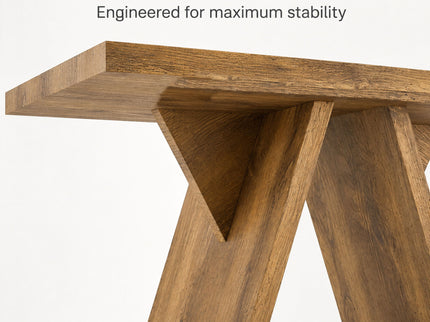 Console Table With V - Shaped Base