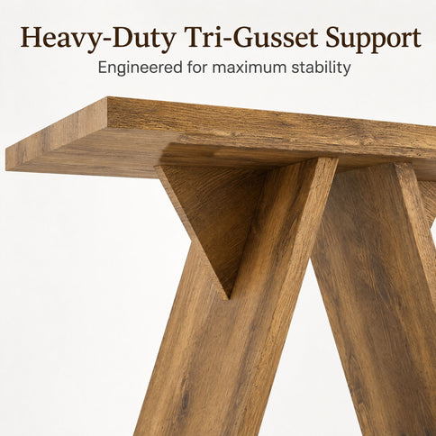 Console Table With V - Shaped Base