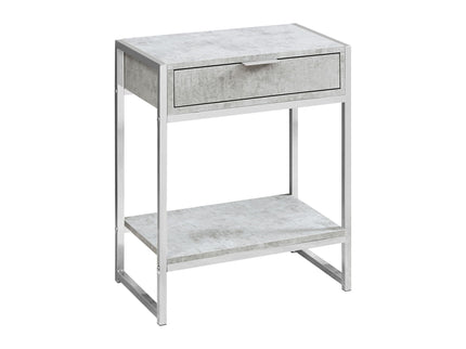 Accent Side Table, Storage Drawer, Spacious Tabletop