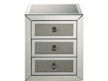 Noralie - Accent Table - Silver / Mirror