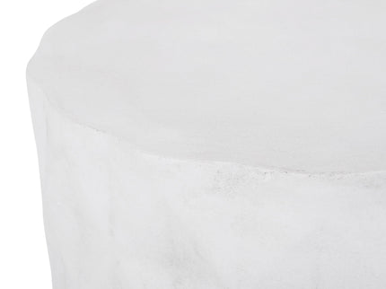 Outdoor Lightweight Concrete, Side Table - Antique White