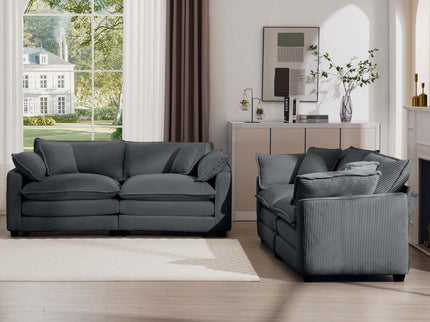 Elegant Oversized Sectional Sofa Set With Deep Seats And Flexible Layout