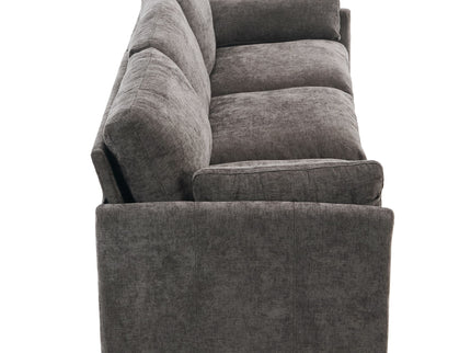 Cozy Upholstered 3 Seater Sofa With Double Cushion
