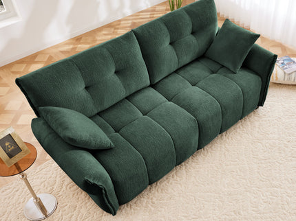Modern Sofa & Pillows, Textured Cover, High Rebound Cushions