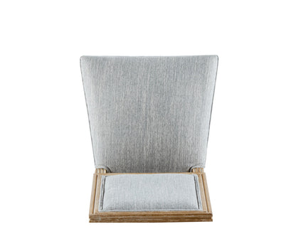 French Country Style Dining Chair With Upholstered Seating And Fluted Legs