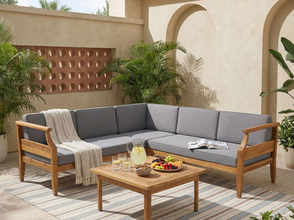 Aston - 4 Piece Sofa Set - Dark Gray