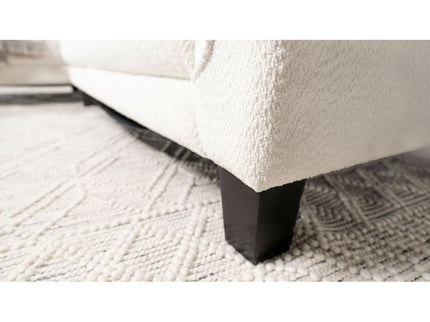Granholm - Upholstered Curved Arm Sectional Sofa - White