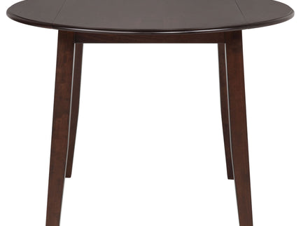 Verety - 5 Piece Round Dining Set With Chairs - Dark Brown