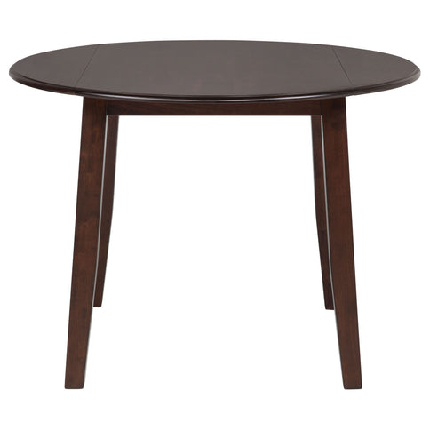 Verety - 5 Piece Round Dining Set With Chairs - Dark Brown