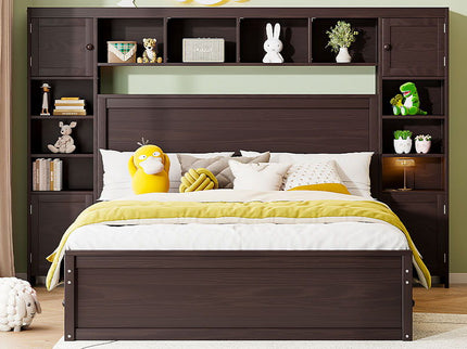 Bed With All In One Cabinet, Shelf And Sockets