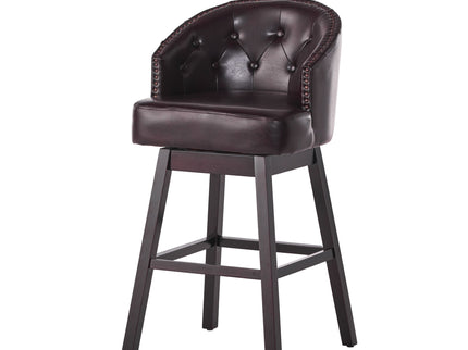 360 Degree Swivel Bar Stool With Stunning Nailhead Trim (Set of 2)