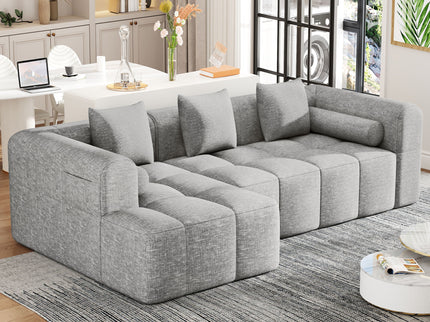Sectional Free Combined Sofa With 2 Side Pockets