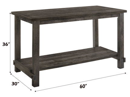 Martha II - 7 Pieces Counter Height Dining Room Set - Gray