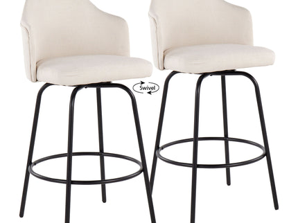 Ahoy - Contemporary Fixed Height Counter Stool (Set of 2)