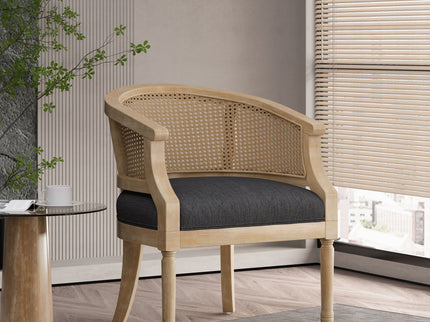 Curved Backrest Accent Chair