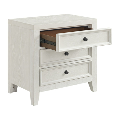 3 Drawer Nightstand With USB Charging Port