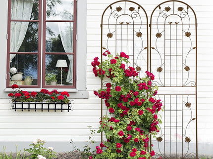 Metal Garden Trellis Rustproof Trellis For Climbing Plant Outdoor Flower Support