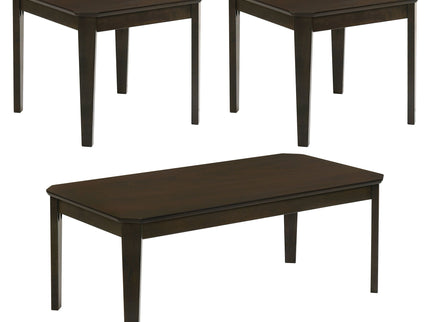 Amaro - 3 Piece Coffee And End Table Set - Dark Brown