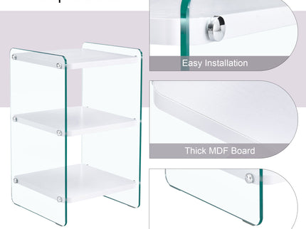 Modern 3 Layer Bedside Cabinet With Storage Function