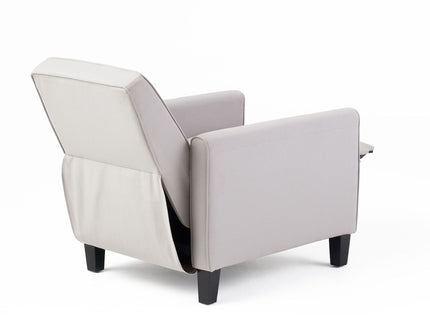 Upholstered Push Back Recliner Chair For Living Room
