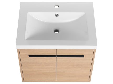 Bathroom Vanity Set With Resin Countertop Sink, 2 Doors