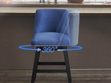 Upholstered Swivel Bar Stool