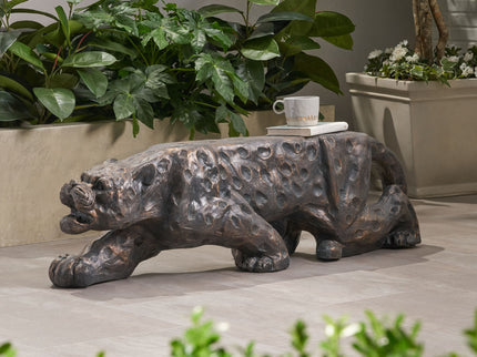 Leopard Lightweight Concrete Bench - Copper