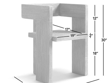 Avenel - Sculptural Block Accent Chair