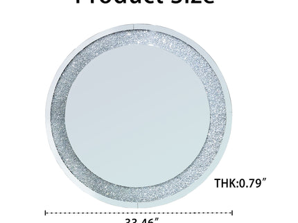 Round Wall Mirror - Silver
