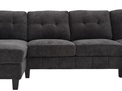 U-Shaped Sectional Sofa 103.5" Fabric Couch With Dual Chaise Lounges, Storage Pockets, Armrest Pillows