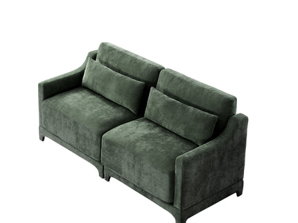 Elegant Sofa With Ergonomic Design And Lumbar Pillows