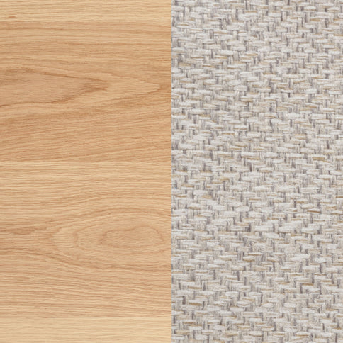 Davis - Counter Height Dining Chair Linen (Set of 2) - Light Oak