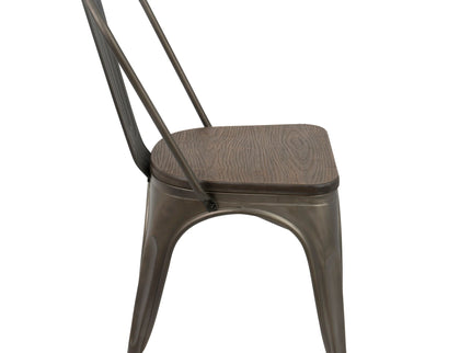 Oregon - IndustrialFarmhouse Stackable Dining Chair (Set of 2)