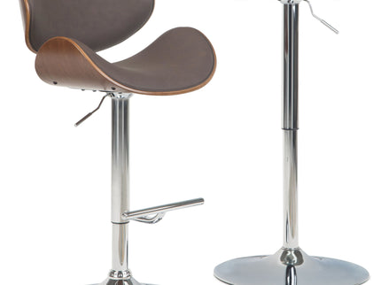 Marana - Multifunctional Handcrafted Bentwood Adjustable Swivel Bar Stool