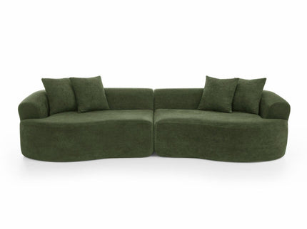 4 Seater Curved Cloud Sectional Sofa