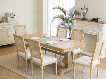 Dining Chairs With Square Back (Set of 2)