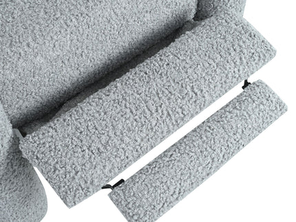 Push Back Recliner Armchair Upholstered Recliner Chair Single Sofa With Adjustable Backrest