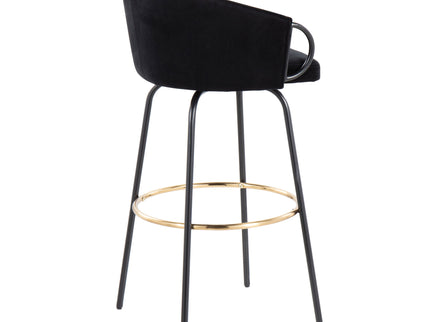 Claire - Contemporary / Glam Barstool With Footrest (Set of 2)