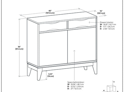 Harper - Entryway Storage Cabinet - Walnut Brown