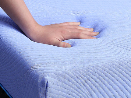 Refresh - 12" Flex Head Latex Foam Hybrid Mattress And Adjustable Base Bundle - Blue - King