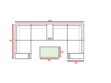 Outdoor Wicker Sectional With Weather Resistant Cushions And Table