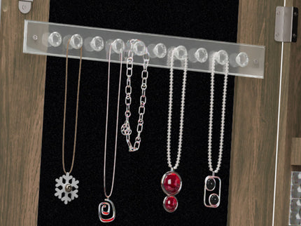 Swivel Jewelry Cabinet With Full Length Mirror